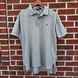 Vintage Polo Ralph Lauren Polo Shirt Mens Large Heather Green Preppy